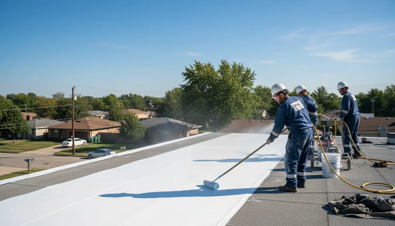 Commercial roof coating in Stout, OH near me